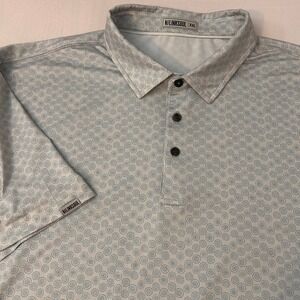 Linksoul Golf Polo Shirt Mens XXL Geometric Pattern Short Sleeve Performance